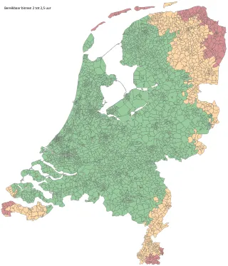 Rijafstanden vanaf Roermond