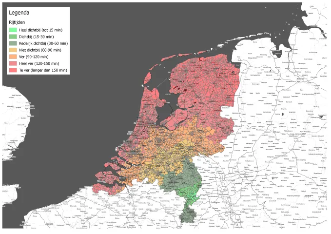 Rijtijden vanaf Asenray