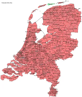 Rijtijd vanaf Ameland
